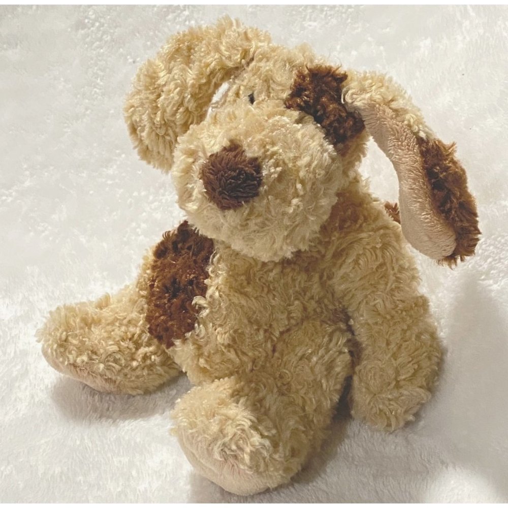 Stuffed Plush Tan/Brown Potbelly‎ Dog, Chubby/Plump, CHOSUN, 7"